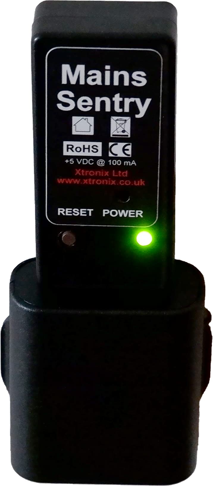 Mains Power Fail Failure Cut Outage Off Detector with Automatic Alarm No Battery Required UK Made