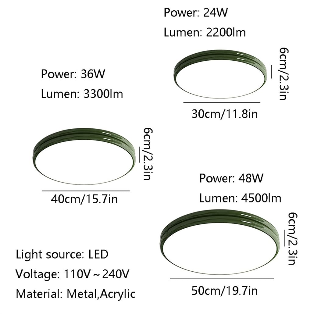 Luces de Techo LED Rojo Montaje al RAS Mono súper Delgado LED LED Montaje de Techo de Montaje con Control Remoto Lámpara de Techo Moderna de 36 W para el Comedor de Oficina de Cocina de