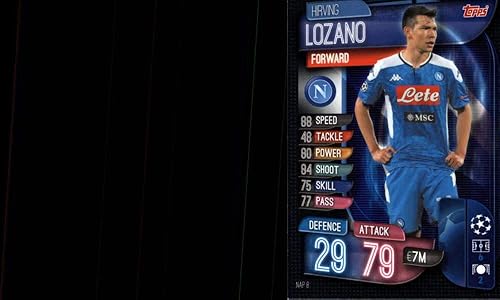 2019-20 Topps UEFA Champions League Match Attax #NAP 8 Hirving Lozano SSC NAPOLI - Juego de cartas coleccionables de fútbol oficial de fútbol