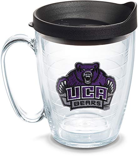 Tervis Central Arkansas Bears Primary Logo Tumbler with Emblem and Black Lid 16oz Mug, Clear