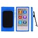 ANiceSeller(TM) Color TPU Rubber Skin Case Cover with Belt Clip for iPod Nano 7th Gen 7 7G (Blue)