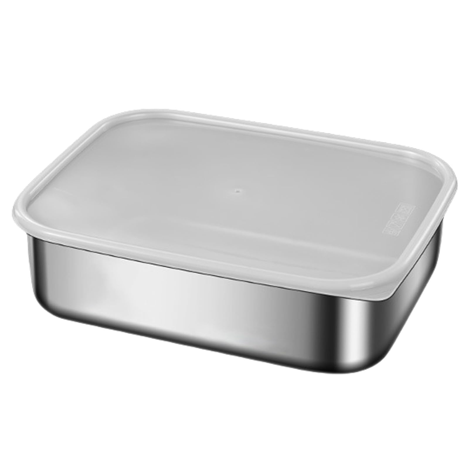 MICFENY Large Capacity Stainless Steel Food Storage Container Leak Lunch Box with Lid Metal Crisper for Home and