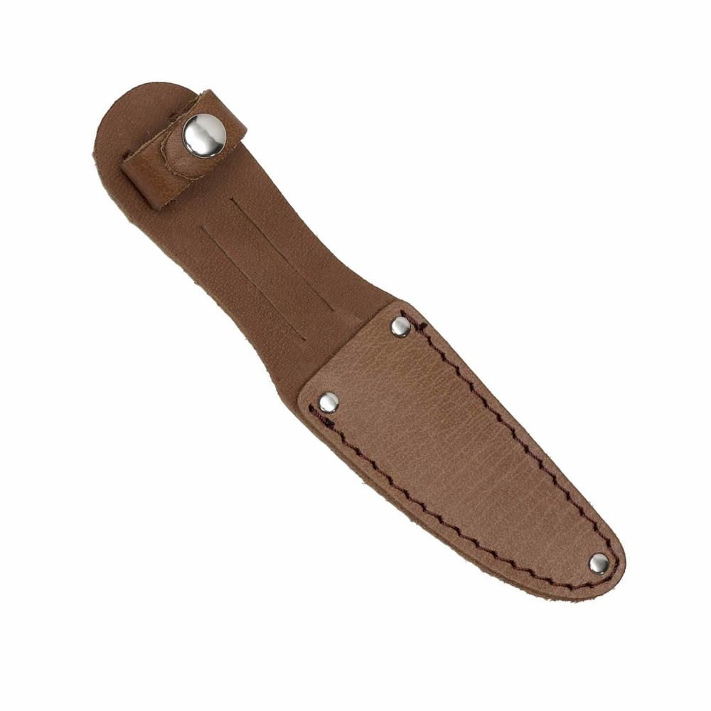 Haller Jugendmesser Mit Pakkaholzgriff – Rostfreie Klinge, Lederscheide, Für Outdoor & Camping