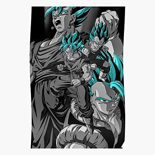 Fusions And Goku Vegeta Poster Ssb, Gift For Home Decor