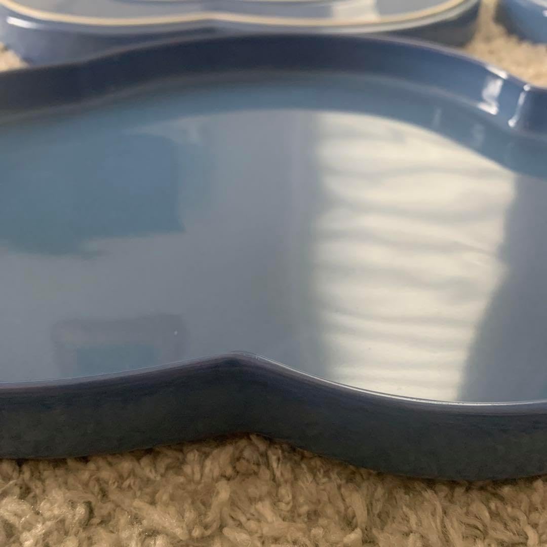 白山陶器 フリープレート 雲形 ディナープレート 青 5枚セット 白山