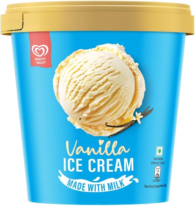 Kwality Wall's The Dairy Factory Vanilla Icecream Tub, 700 ml