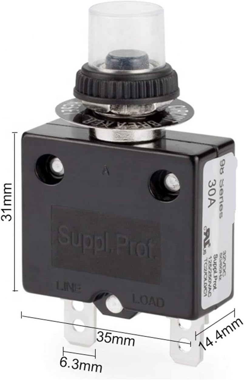 1PC 98 Series 40A Manual Reset Pump Electronic Starter Thermal Protector Circuit Breakers