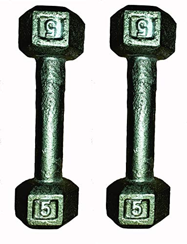 TDS Hex Dumbell - 5lb - Sold as Pair