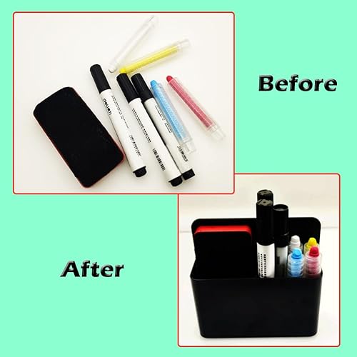 Miniatura 5 de Paquete de 1 soporte magnético para rotulador, de borrado en seco, organizador de almacenamiento para pizarra blanca, pizarra,