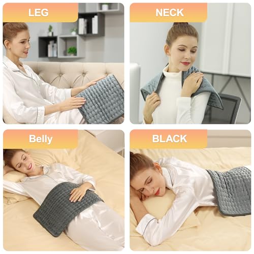 Letitwell Heizkissen, Wärmekissen mit Automatischer Abschaltung, Wärmekissen für Rücken Nacken Schulter Bauch weiche Flanelloberfläche (30 X 60 cm)