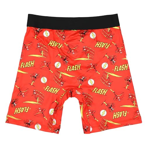 INTIMO DC Comics The Flash Boxer Briefs Men's Allover Character Design Adult Tight Fit Underwear3