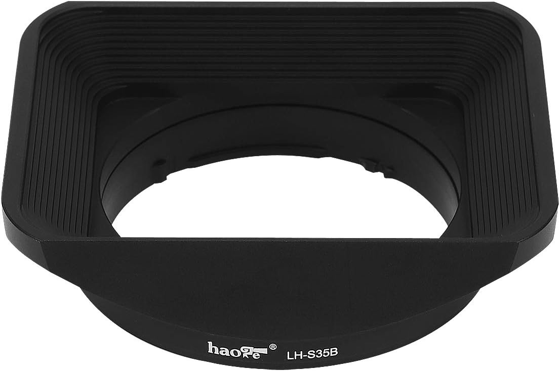 Haoge LH-S35B Bayonet Square Metal Lens Hood Shade with Cap for Sony Sonnar T FE 35mm F2.8 ZA SEL35F28Z and Sonnar T FE 55mm F1.8 ZA SEL55F18Z Lens