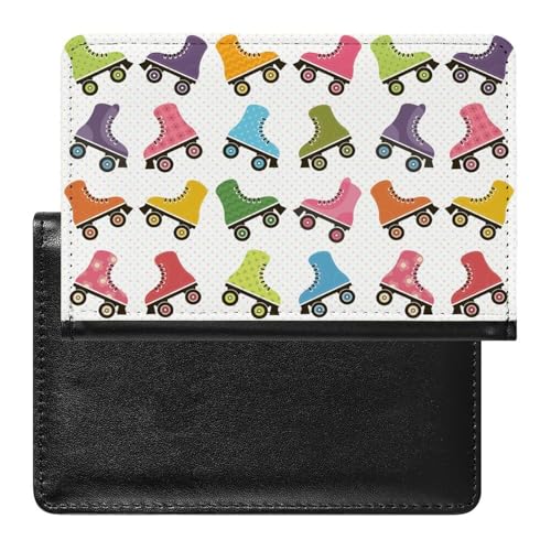 Funda tipo cartera de viaje para zapatos de patinaje sobre ruedas, con ranura para tarjetas, para mujeres y hombres