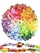 Amersumer 600 Pcs Assorted Sizes Resin Buttons ，Round Craft Buttons for Sewing DIY Crafts，Children's Manual Button Painting