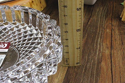 jenifer2015 Crystal Cut Glass Round Ashtray Ash Tray7.67" / Large Ashtray Smoke Collectible Tribal Decoration - Image 4