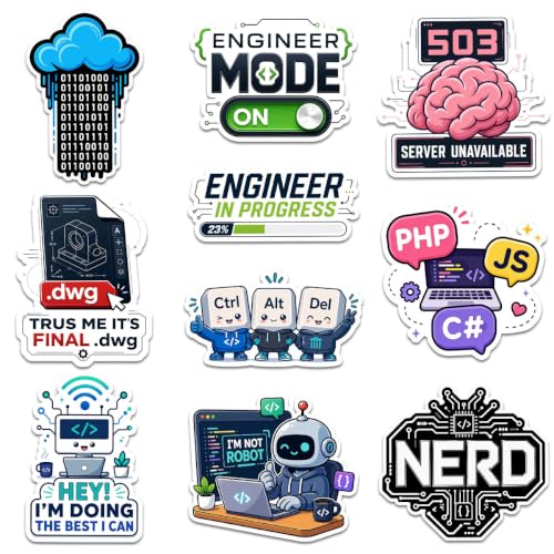 Calcomanías de programación para personalizar la computadora de ingenieros y hackers 2