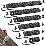 Bontok Single Picatinny Aluminum Accessory Rail Set with T-Nuts & Screws, Wrench- Squared Corner- Aluminum