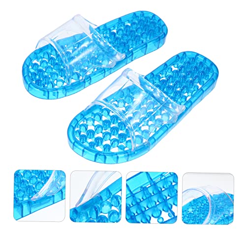 1 Pair Slippers Summer Sandals Blue Sandals Indoor Slippers Dry Quickly Bath Slippers Anti House Slipper Hollow Shoe Hollowed Draining Slippers Anti-skidding Slippers4