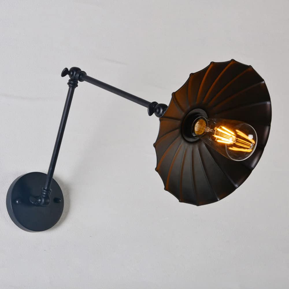 Lampe industrielle E27 blanche suspendue avec support rétractable métallique