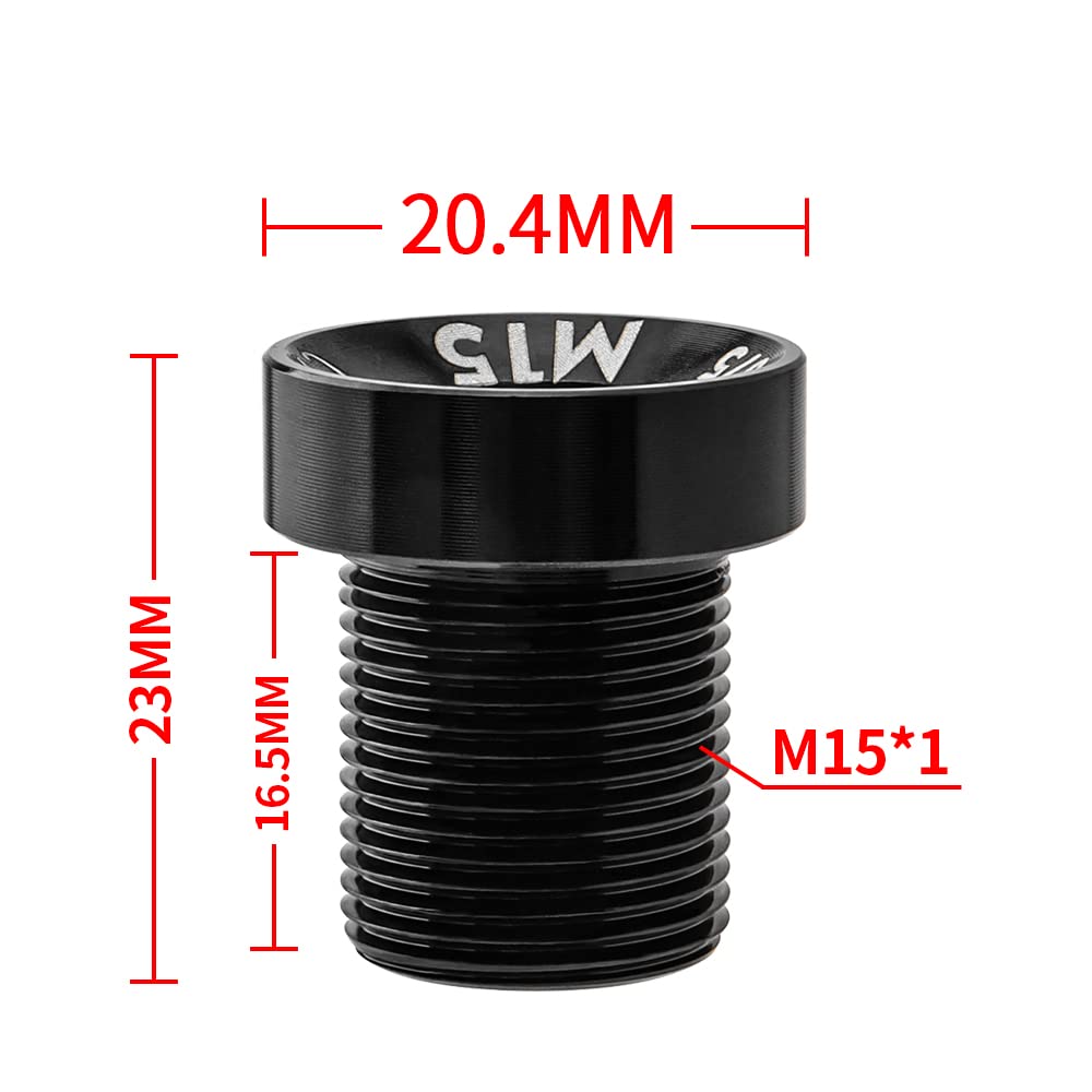Vis Manivelle VTT M15 12mm – Alliage De Titane, Antirouille, Compact Et Léger, 2 Pièces Pour Vélo De Route !