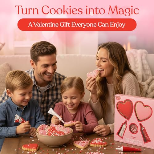 image for Twinkle Bites DIY Valentine’s Day Cookie Decorating Kit – 2 Heart-