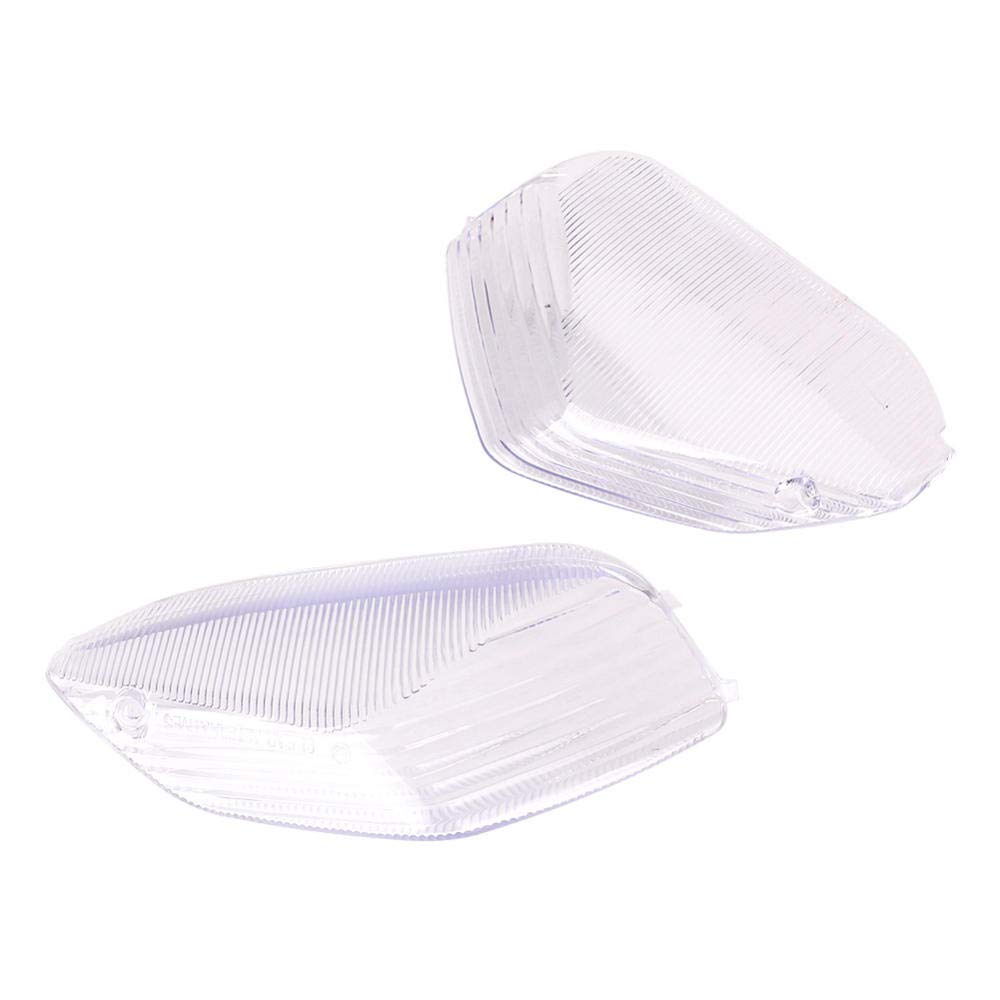 XQXSTORE Motorcycle Rear Turn Signal Light Indicator Blindfold Lens Cover Shell, for Kawasaki Ninja ZX14R 2006-2010 ZX10R 2006-2007-Terang