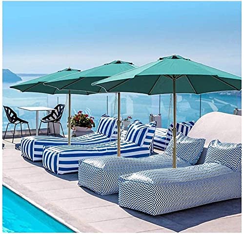 Parasol para terraza CLSDRZC de 2.7m resistente al viento con manivela 4