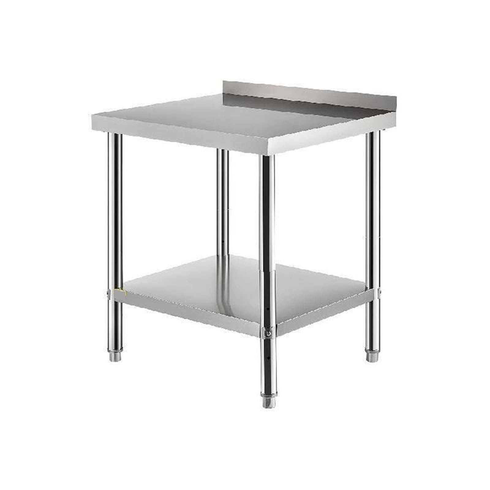 Stainless Steel Work Prep Table 30 x 24 x 35/36 x 24 x 35 Inch 440lbs Load Capacity with Backsplash and Undershelf(36x24 in)