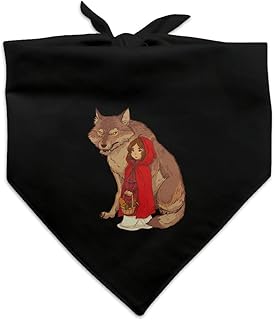 Little Red Riding Hood with Wolf in Woods Dog Pet Bandana