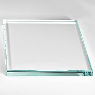Low Iron Tempered Glass Table Top - 1/4" Thick - Square Replacement by Fab Glass and Mirror