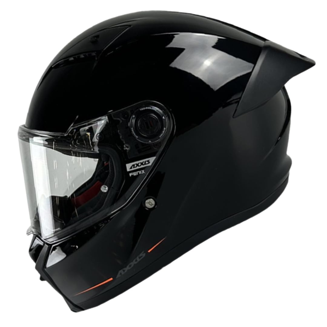 AXXIS Casco Moto Casco Fenix Solid Negro Brillo M Negro Brillo M