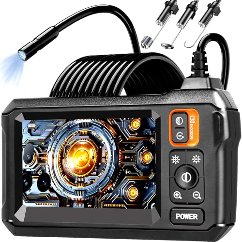 Endoscope Camera with Light, Borescope Camera with 4.3