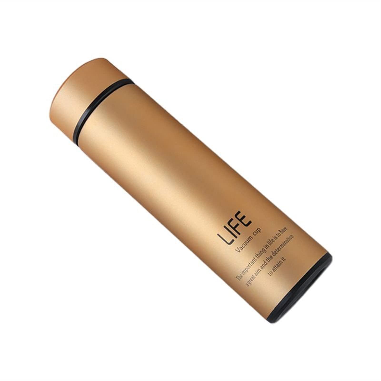 Termo Aislado Taza Termo de Viaje, Termo de té con Filtro Taza térmica de Acero Inoxidable Taza de café Botella de Agua Oficina Negocios Hogar Termo 500 ml (Negro)