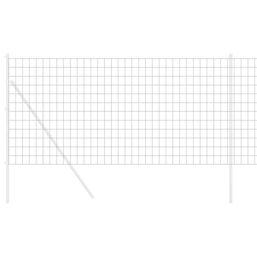 Recinzione Europea Con Ferro Rivestito in PVC, Struttura Resistente Alle Intemperie e Design Funzionale, Recinzione da Giardino, Recinzione Modulare, Per Uso in Giardino e Patio, Grigio, 1 x 10 m