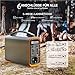 JustNow Tragbare Powerstation 240W/240Wh mit 60W Faltbares Solarpanel LiFePo4 Batterie Mobiler Stromspeicher mit AC/DC/USB Ausgang, Solar Generator für Camping, Wohnmobile,Notfall,Haushalt Reserve