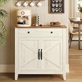 VASAGLE Buffet Cabinet, Coffee Bar with a Drawer, Adjustable Shelf
