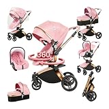 【Versatile Passeggino Trio】 Questo passeggino 3 in 1 è meticolosamente progettato per adattarsi perfettamente alle esigenze in evoluzione del tuo bambino. Questo trio passeggino neonati adattabile può essere regolato senza soluzione di continuità tra le modalità per soddisfare una varietà di esigenze del tuo bambino: passeggino, navicella e cestino, che potrebbero fornire versatilità ottimale per il comfort e la convenienza del tuo bambino.