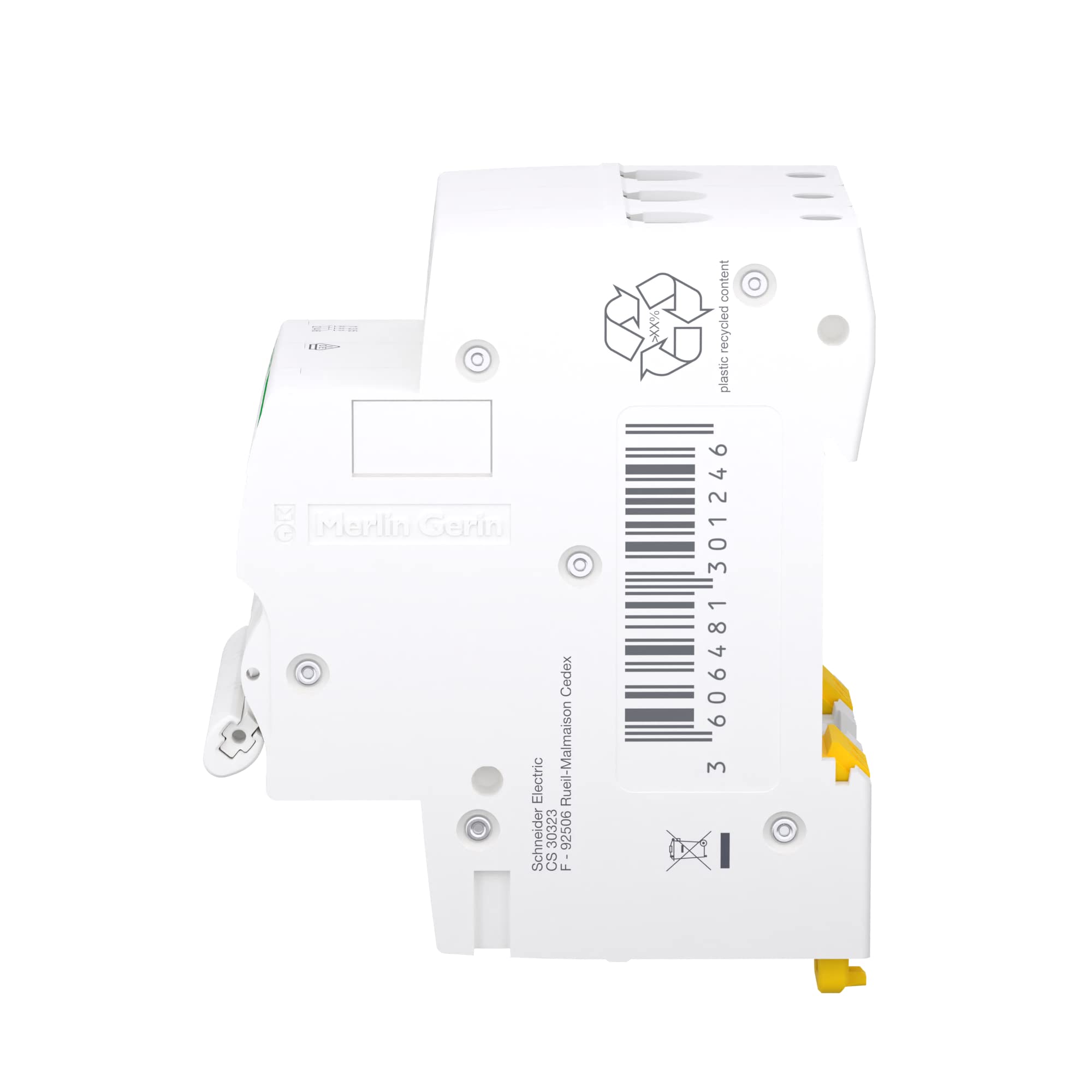 Schneider Electric Disyuntor RESI9 3P 16A C 6KA, R9F24316, 3 polos