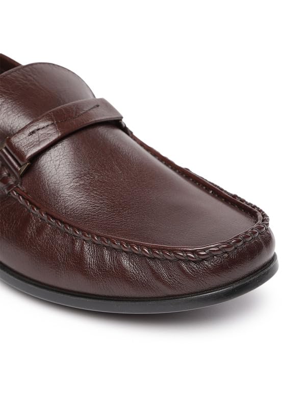 Image of ECCO Dress Moc Brown Men Moccasin