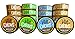 Java Chews, Premium Flavored Coffee Pouches, No Tobacco, No Nicotine Smokeless Alternative, Caramel, French Vanilla, Mocha, Wintergreen Variety Pack (4 Cans)
