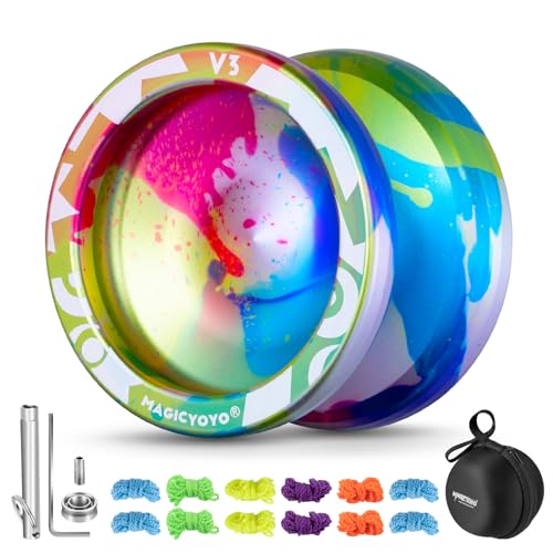 MAGICYOYO V3 Responsive Yoyo for Kids Beginners, Professional Yoyo with Unresponsive Yoyo Function, Pro Yoyo with 12 Yoyo Strings + Yo Yo Storage Case Bag + Yo-Yo Accessory Kit