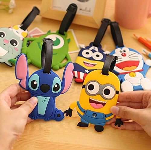 JB63 personalized name super kawaii fashion Japan and South Korea cartoon silicone luggage tag tag couple models