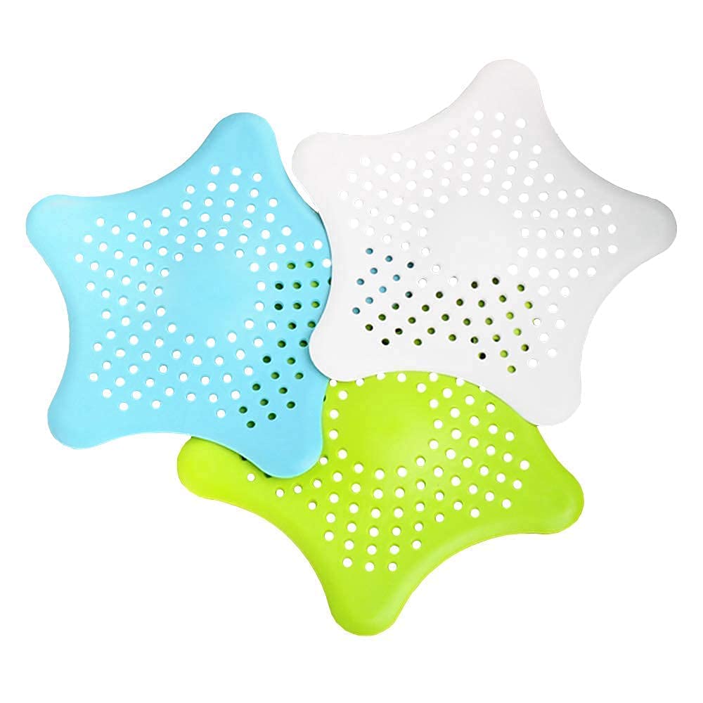 MTR Silicone Star Shaped Bathroom Hair Catcher Set of 3 Sink Filter Drain/Strainer Catcher/Plastic Wash Jali for Kitchen/Wash Basin/Bathroom. (B0BB865V98) Amazon Price History, Amazon Price Tracker