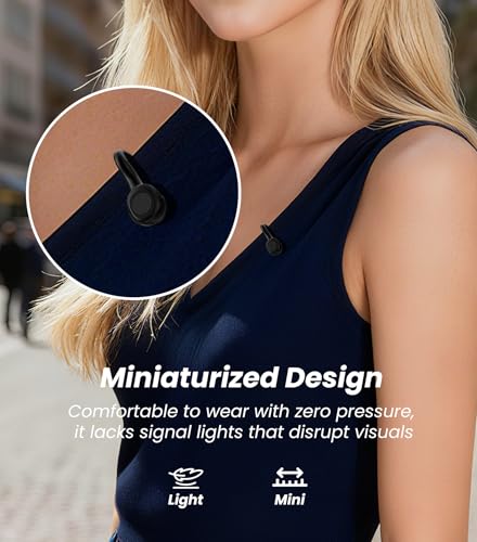 Image of Tisino USB C Wireless Mini Microphone for iPhone & Android Vlog Mic-Black | Noise Reduction Clip-on Lapel Mic with Charging Case for YouTube, TikTok, Vlog, Podcast Recording, Plug and Play Mic