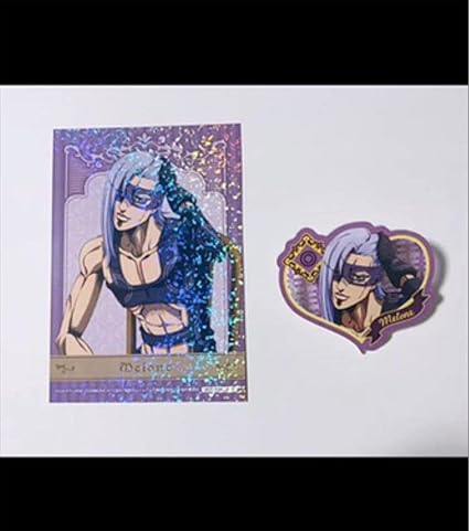 Amazon ジョジョの奇妙な冒険 2点セット ポストカード アクリルバッジ メローネ 新たなる旅立ちvol 2 アニメ 萌えグッズ 通販