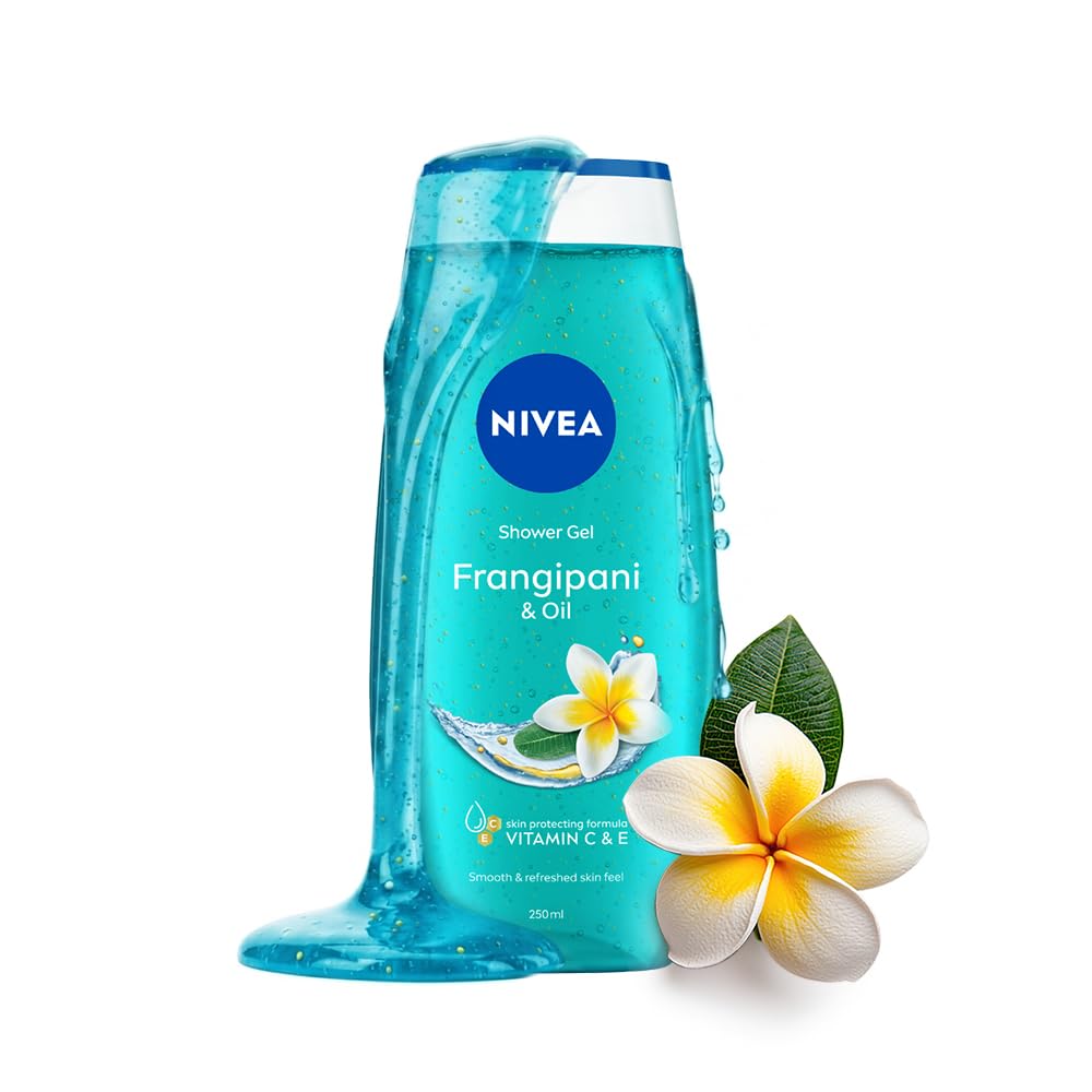 NIVEA Frangipani & Oil 250ml Body Wash| Shower Gel with Care Oil Pearls| Refreshing Scent of Frangipani Flower|Clean, Healthy & Moisturized Skin-picture-38
