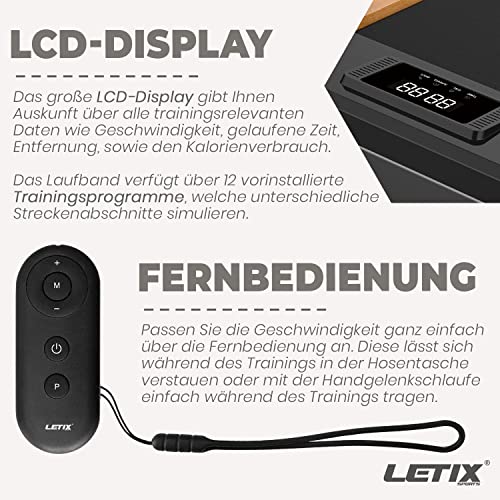 Elektrisches Laufband DeskWalk für zu Hause oder Büro, LCD-Display Motorisiertes Fitnessgerät, Schreibtisch Heimtrainer – Bild 5
