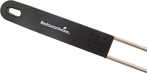 Miniatura 15 de Restaurantware Colador de malla fina, 1 unidad de 15 x 7.8 x 3 pulgadas con mango de silicona, colador de malla extrafina de acero inoxidable, mango