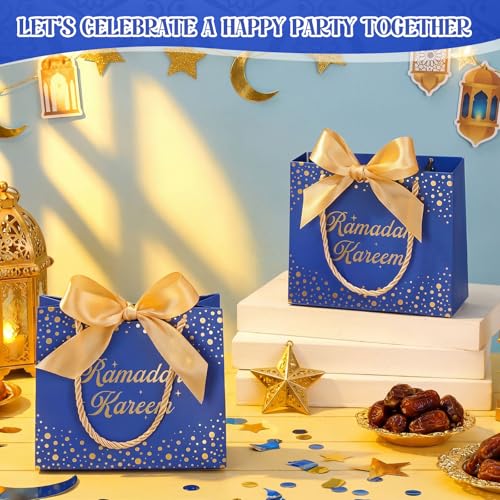 Bolsas de regalo de Ramadán Mubarak para compartir dulces y dátiles en cenas de Iftar 4