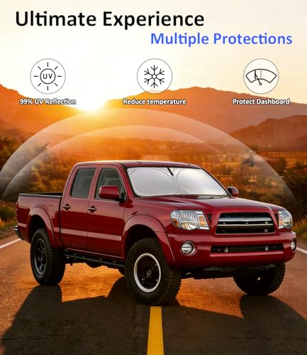Image of Windshield Sun Shade for 2005-2015 Toyota Tacoma Accessories